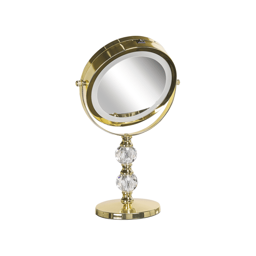 Espelho de maquilhagem LED CLAIRA Dourado Espelho de maquilhagem LED CLAIRA Dourado