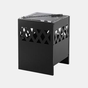Lareira de jardim com grelha SHIGA Metal Preto