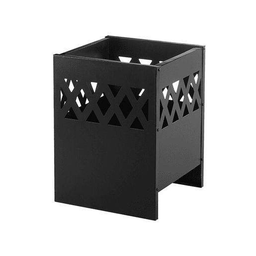 Lareira de jardim com grelha SHIGA Metal Preto