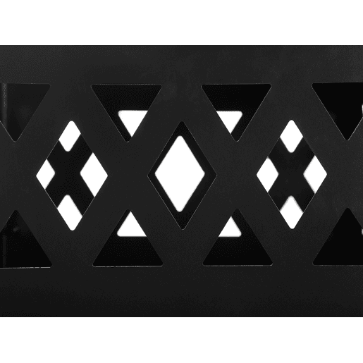Lareira de jardim com grelha SHIGA Metal Preto