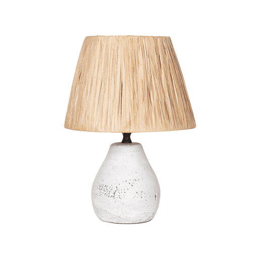 Conjunto de 2 candeeiros de mesa ARWADITO Cerâmica Branco creme