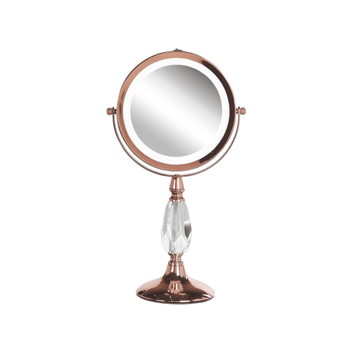 Espelho de maquilhagem LED MAURY Rosa-dourado