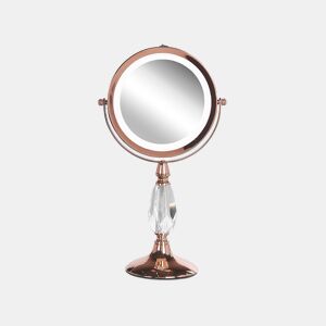 Espelho de maquilhagem LED MAURY Rosa-dourado