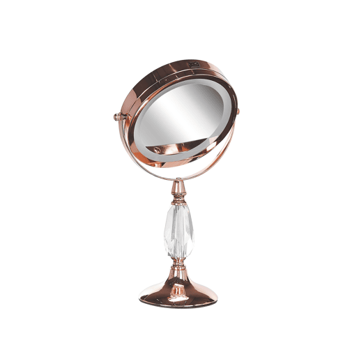 Espelho de maquilhagem LED MAURY Rosa-dourado