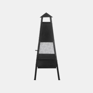 Lareira de jardim YASUR Metal Preto