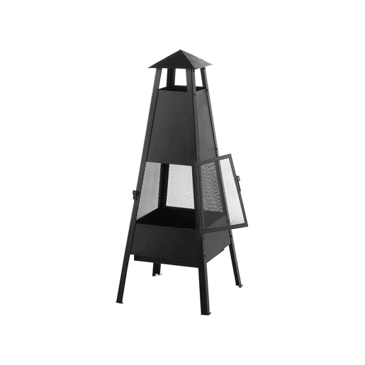 Lareira de jardim YASUR Metal Preto