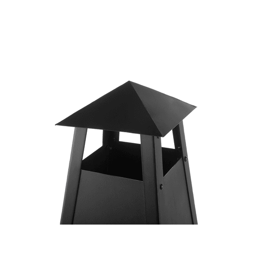 Lareira de jardim YASUR Metal Preto