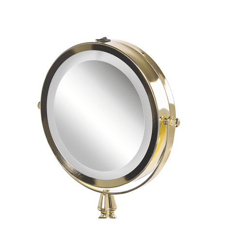 Espelho de maquilhagem LED MAURY Dourado