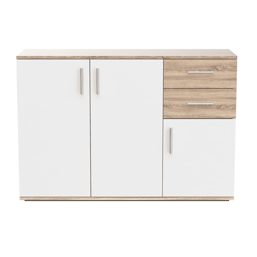 Aparador Bobby Dresser 120x82cm. 3 Portas e 2 Gavetas Cambria