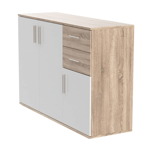 Aparador Bobby Dresser 120x82cm. 3 Portas e 2 Gavetas Cambria