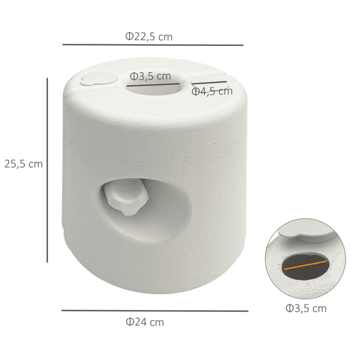 Outsunny Conjunto de 4 Pesos para Tendas Dobráveis Suportes Recheáveis com 8,7 kg de Água ou 12 kg de Areia Pesos para Pérgola com Botões de Fixação Ø21,524x25,5 cm Branco