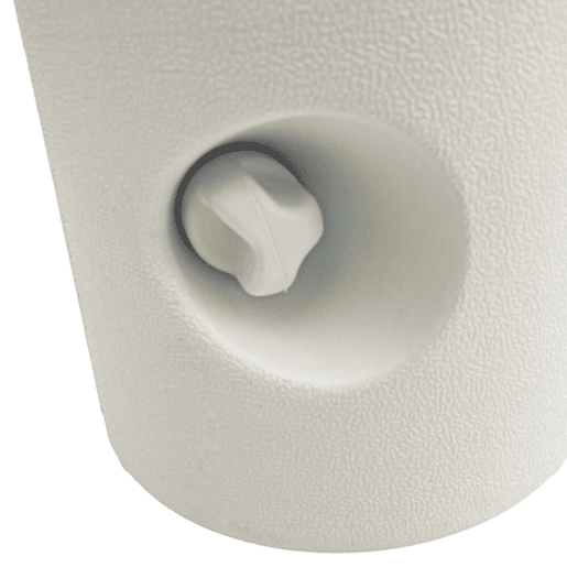 Outsunny Conjunto de 4 Pesos para Tendas Dobráveis Suportes Recheáveis com 8,7 kg de Água ou 12 kg de Areia Pesos para Pérgola com Botões de Fixação Ø21,524x25,5 cm Branco