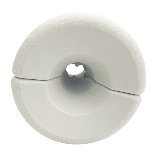 Outsunny Conjunto de 4 Pesos para Tendas Dobráveis Suportes Recheáveis com 8,7 kg de Água ou 12 kg de Areia Pesos para Pérgola com Botões de Fixação Ø21,524x25,5 cm Branco