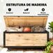 Baúl de Exterior Madera de Abeto, Acero Madera Baúl de Exterior Madera de Abeto, Acero Madera Marrón