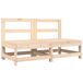 Juego muebles de jardín 6 piezas madera maciza pino Juego muebles de jardín 6 piezas madera maciza pino Pino
