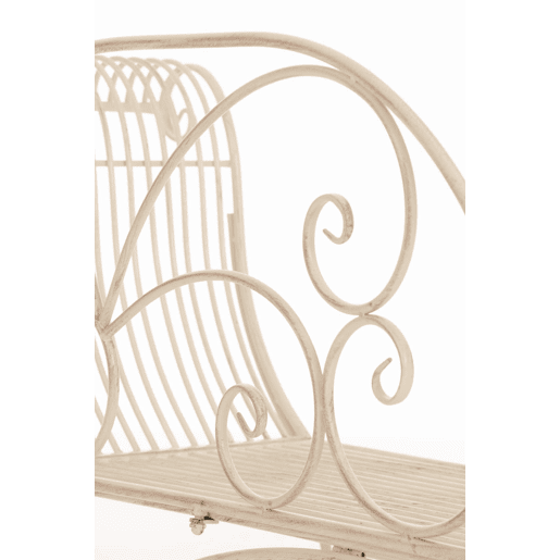 Tumbona de Jardin Karma Metal Crema antiguo 46X156X78 cm