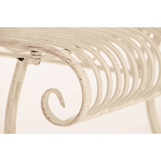 Tumbona de Jardin Karma Metal Crema antiguo 46X156X78 cm