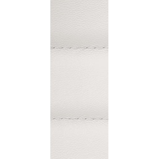 Silla de oficina Mollis de cuero auténtico Blanco 61X56X102 cm