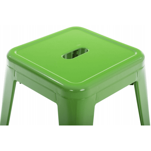 Set De 4 Taburetes Bajos Armin Metal Verde 40X40X46 cm