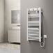 Radiador toallero eléctrico mural Uvdal 500W 16 tubos aluminio Radiador toallero eléctrico mural Uvdal 500W 16 tubos aluminio Blanco