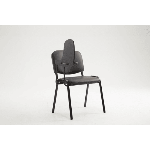 silla conferencia Ken con mesa plegable Simil cuero Marrón 71X53X81 cm