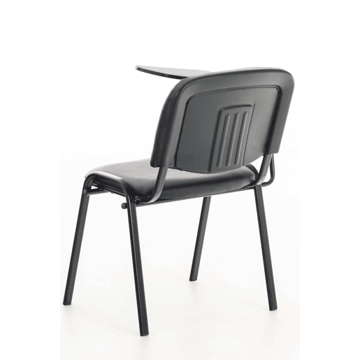 silla conferencia Ken con mesa plegable Simil cuero Marrón 71X53X81 cm