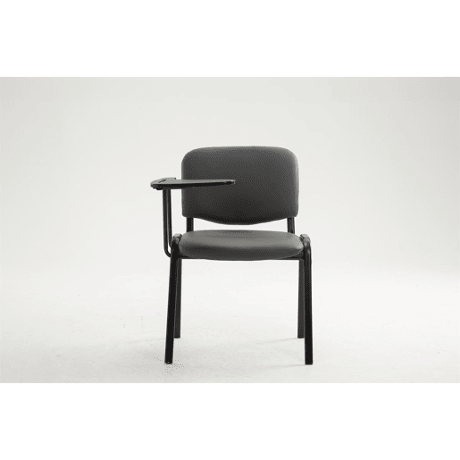 silla conferencia Ken con mesa plegable Simil cuero Gris 71X53X81 cm silla conferencia Ken con mesa plegable Simil cuero Gris 71X53X81 cm