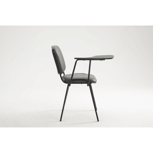 silla conferencia Ken con mesa plegable Simil cuero Gris 71X53X81 cm silla conferencia Ken con mesa plegable Simil cuero Gris 71X53X81 cm