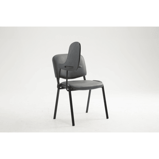 silla conferencia Ken con mesa plegable Simil cuero Gris 71X53X81 cm silla conferencia Ken con mesa plegable Simil cuero Gris 71X53X81 cm