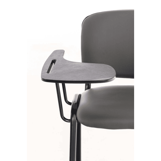 silla conferencia Ken con mesa plegable Simil cuero Gris 71X53X81 cm silla conferencia Ken con mesa plegable Simil cuero Gris 71X53X81 cm