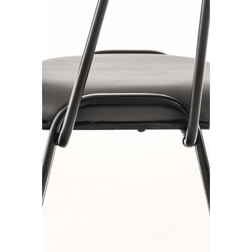 silla conferencia Ken con mesa plegable Simil cuero Gris 71X53X81 cm silla conferencia Ken con mesa plegable Simil cuero Gris 71X53X81 cm