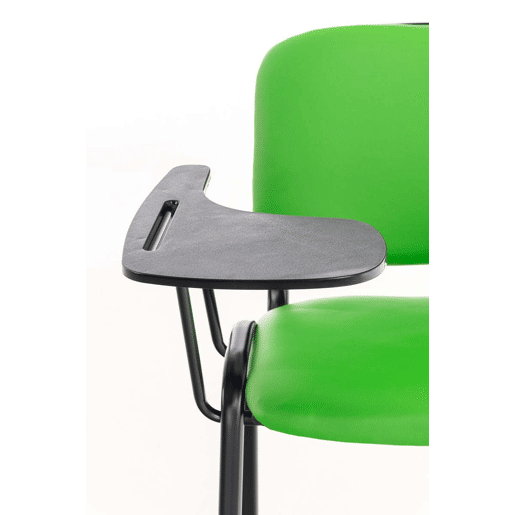 silla conferencia Ken con mesa plegable Simil cuero Verde 71X53X81 cm