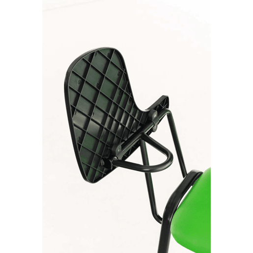 silla conferencia Ken con mesa plegable Simil cuero Verde 71X53X81 cm