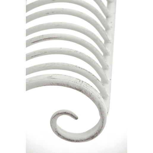Tumbona de Jardin Karma Metal Blanco antiguo 46X156X78 cm
