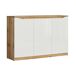 Bufé 3 puertas June Blanco y Madera Junio Bufé 3 puertas June Blanco y Madera Junio Natural/ Blanco