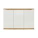 Bufé 3 puertas June Blanco y Madera Junio Bufé 3 puertas June Blanco y Madera Junio Natural/ Blanco