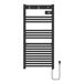 Radiador toallero eléctrico mural Uvdal 500W 16 tubos aluminio Radiador toallero eléctrico mural Uvdal 500W 16 tubos aluminio Negro