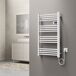Radiador toallero eléctrico mural Follo 500W 16 tubos aluminio Radiador toallero eléctrico mural Follo 500W 16 tubos aluminio Blanco