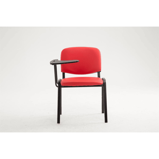 silla conferencia Ken con mesa plegable Simil cuero Rojo 71X53X81 cm