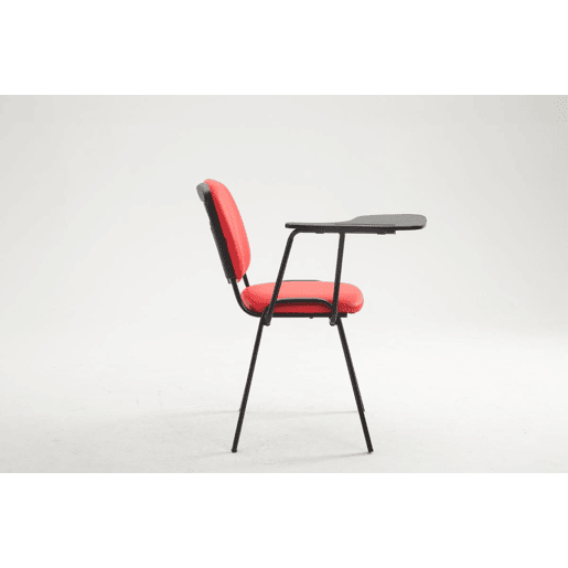 silla conferencia Ken con mesa plegable Simil cuero Rojo 71X53X81 cm