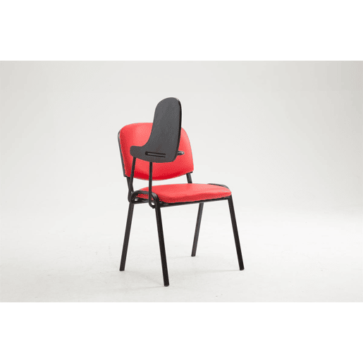 silla conferencia Ken con mesa plegable Simil cuero Rojo 71X53X81 cm