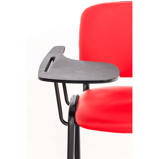 silla conferencia Ken con mesa plegable Simil cuero Rojo 71X53X81 cm