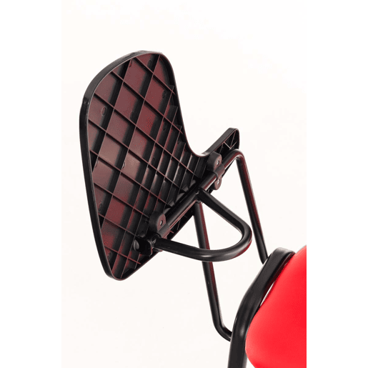 silla conferencia Ken con mesa plegable Simil cuero Rojo 71X53X81 cm