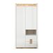 Armario 2 puertas 2 cajones 1 compartimiento con LED Helios Blanco lacado 102 Armario 2 puertas 2 cajones 1 compartimiento con LED Helios Blanco lacado 102 Blanco
