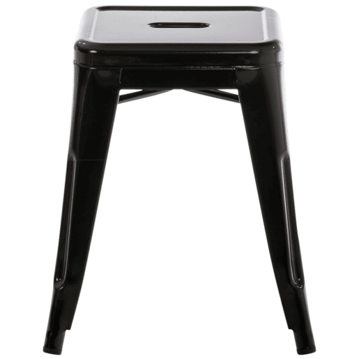 Taburete Armin Metal Negro 40X40X46 cm