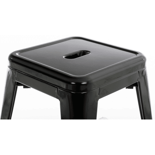 Taburete Armin Metal Negro 40X40X46 cm