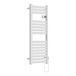 Radiador toallero eléctrico mural Ringebu 500W 16 lamas aluminio Radiador toallero eléctrico mural Ringebu 500W 16 lamas aluminio Blanco