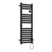 Radiador toallero eléctrico mural Ringebu 500W 16 lamas aluminio Radiador toallero eléctrico mural Ringebu 500W 16 lamas aluminio Negro