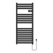 Radiador toallero eléctrico mural Ringebu 500W 16 lamas aluminio Radiador toallero eléctrico mural Ringebu 500W 16 lamas aluminio Negro