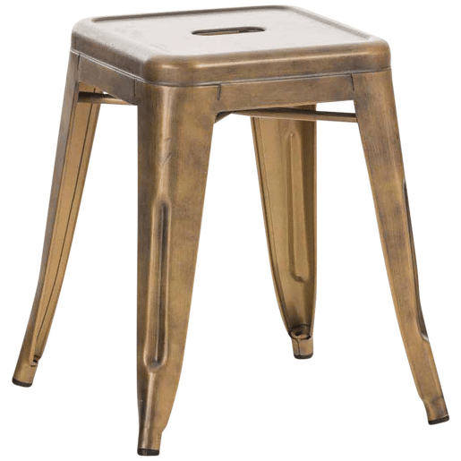 Taburete Armin Metal Dorado 40X40X46 cm